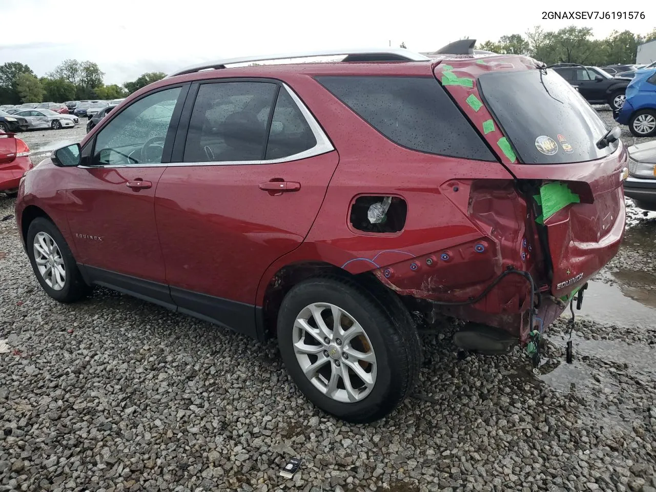 2018 Chevrolet Equinox Lt VIN: 2GNAXSEV7J6191576 Lot: 72800264