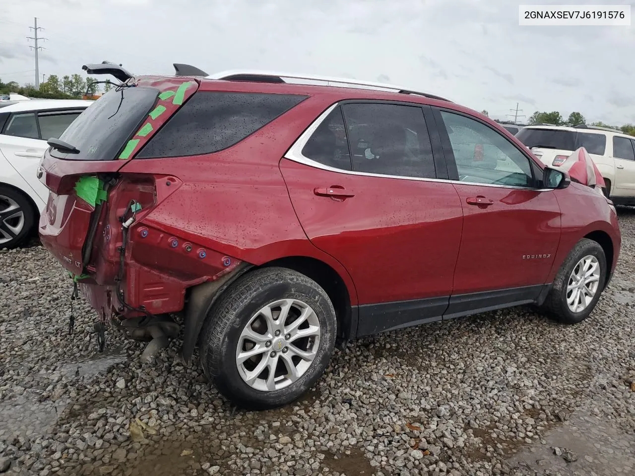 2018 Chevrolet Equinox Lt VIN: 2GNAXSEV7J6191576 Lot: 72800264