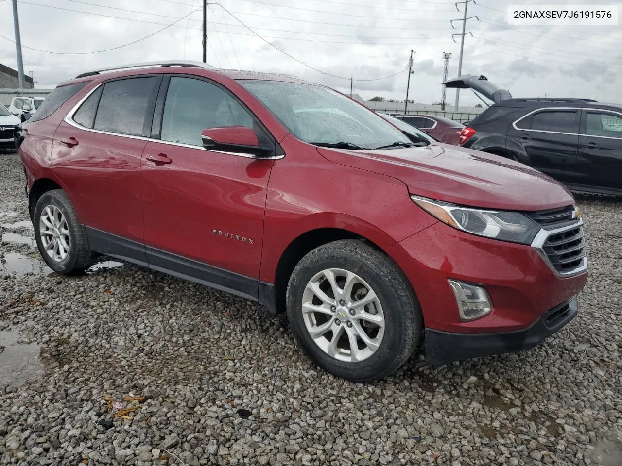 2018 Chevrolet Equinox Lt VIN: 2GNAXSEV7J6191576 Lot: 72800264