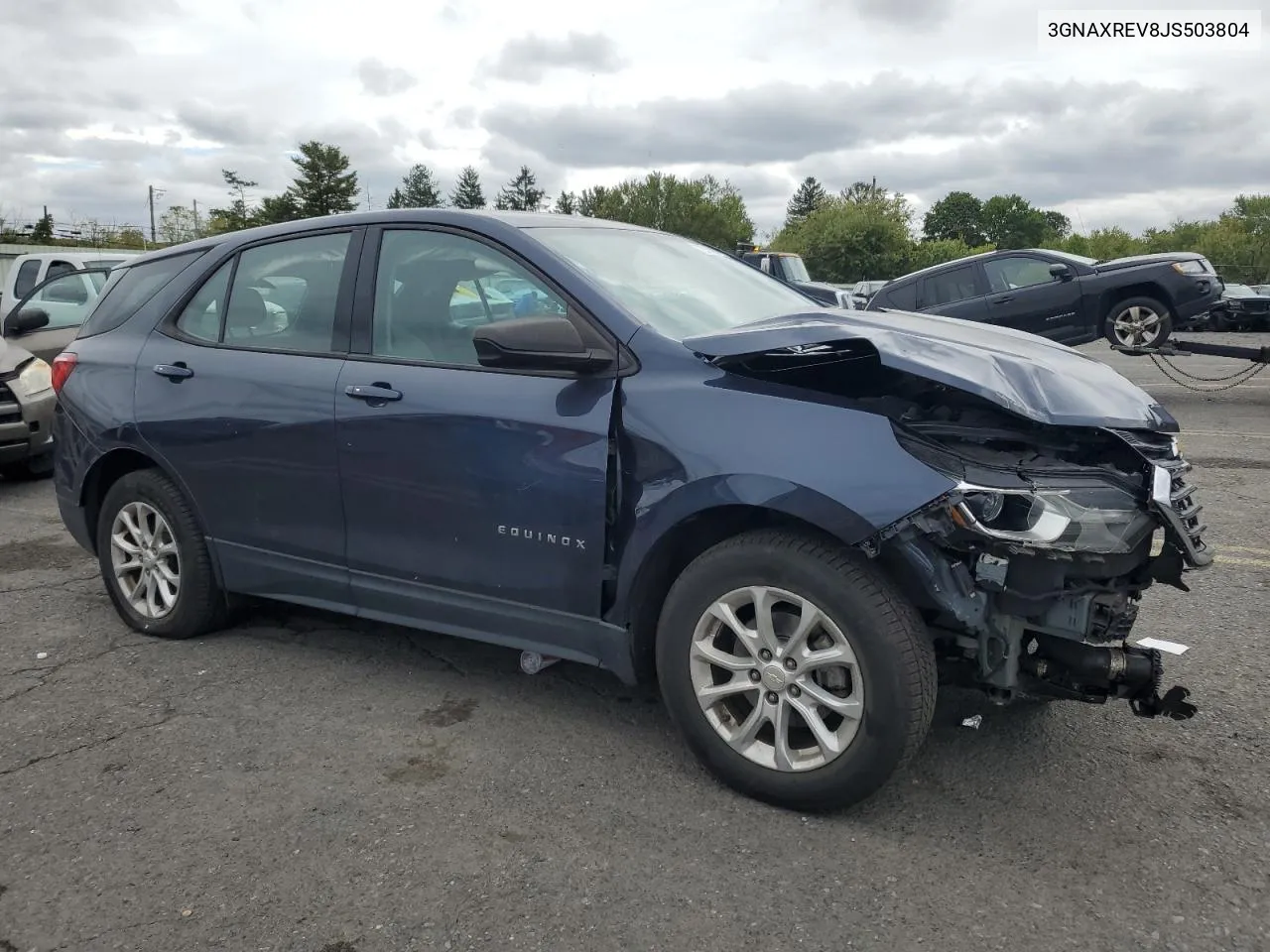 2018 Chevrolet Equinox Ls VIN: 3GNAXREV8JS503804 Lot: 72803994