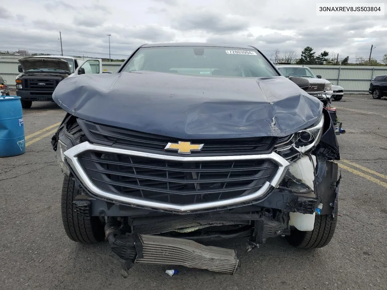 2018 Chevrolet Equinox Ls VIN: 3GNAXREV8JS503804 Lot: 72803994