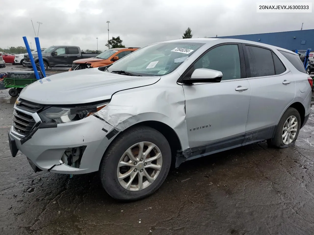 2018 Chevrolet Equinox Lt VIN: 2GNAXJEVXJ6300333 Lot: 72846284