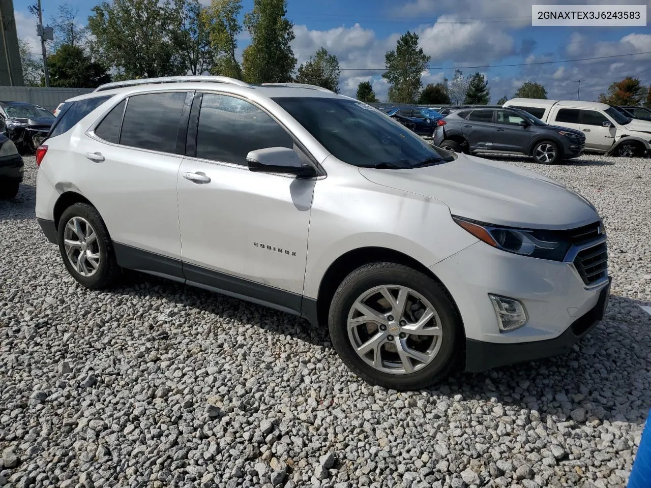 2GNAXTEX3J6243583 2018 Chevrolet Equinox Lt