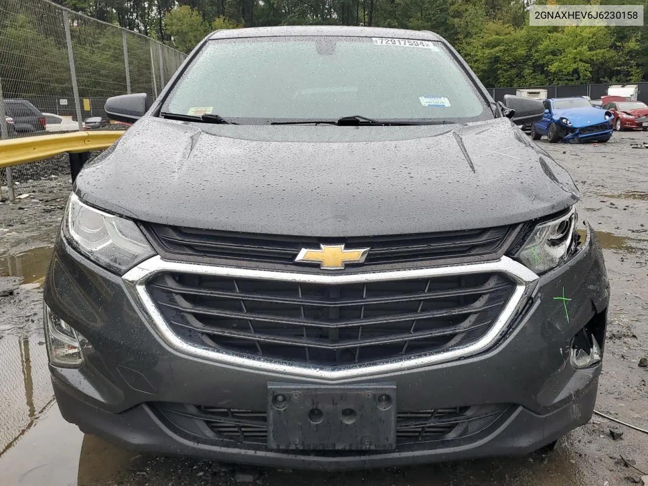 2018 Chevrolet Equinox Ls VIN: 2GNAXHEV6J6230158 Lot: 72917594