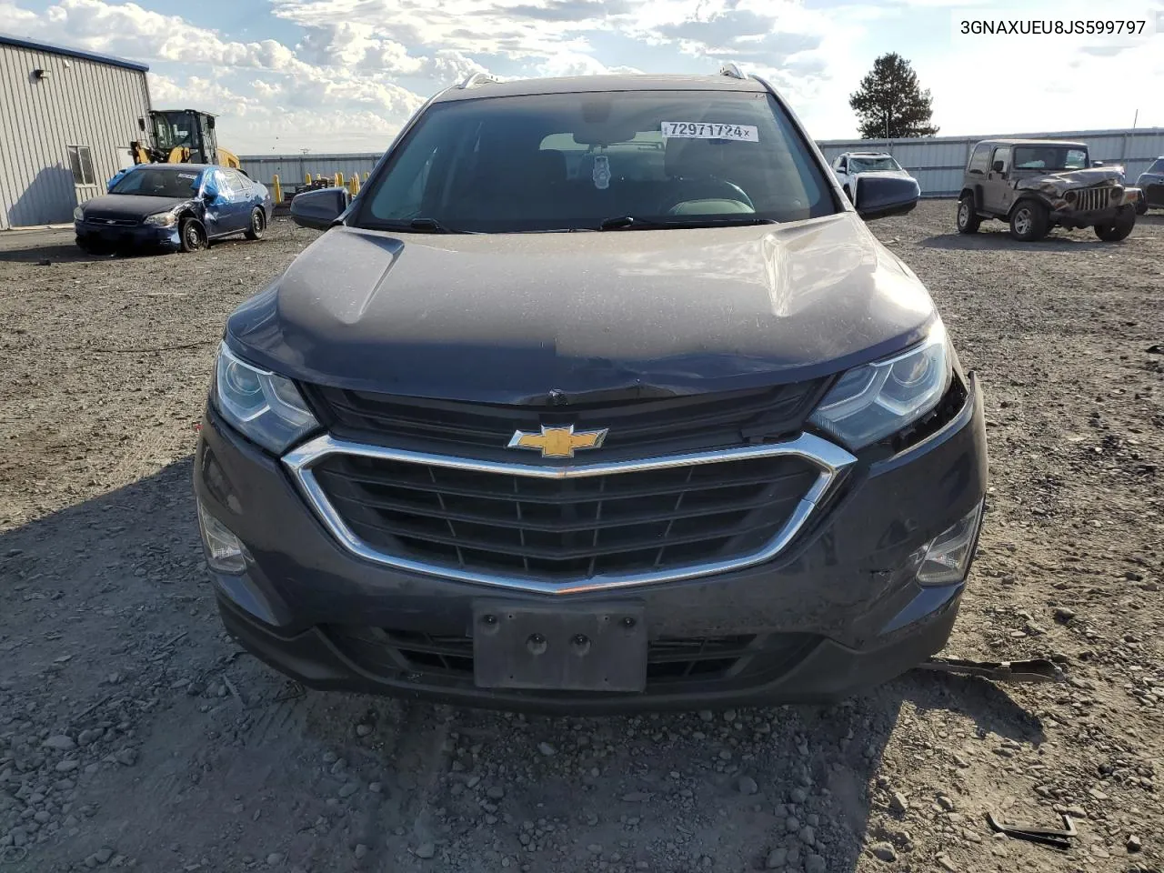 2018 Chevrolet Equinox Lt VIN: 3GNAXUEU8JS599797 Lot: 72971724