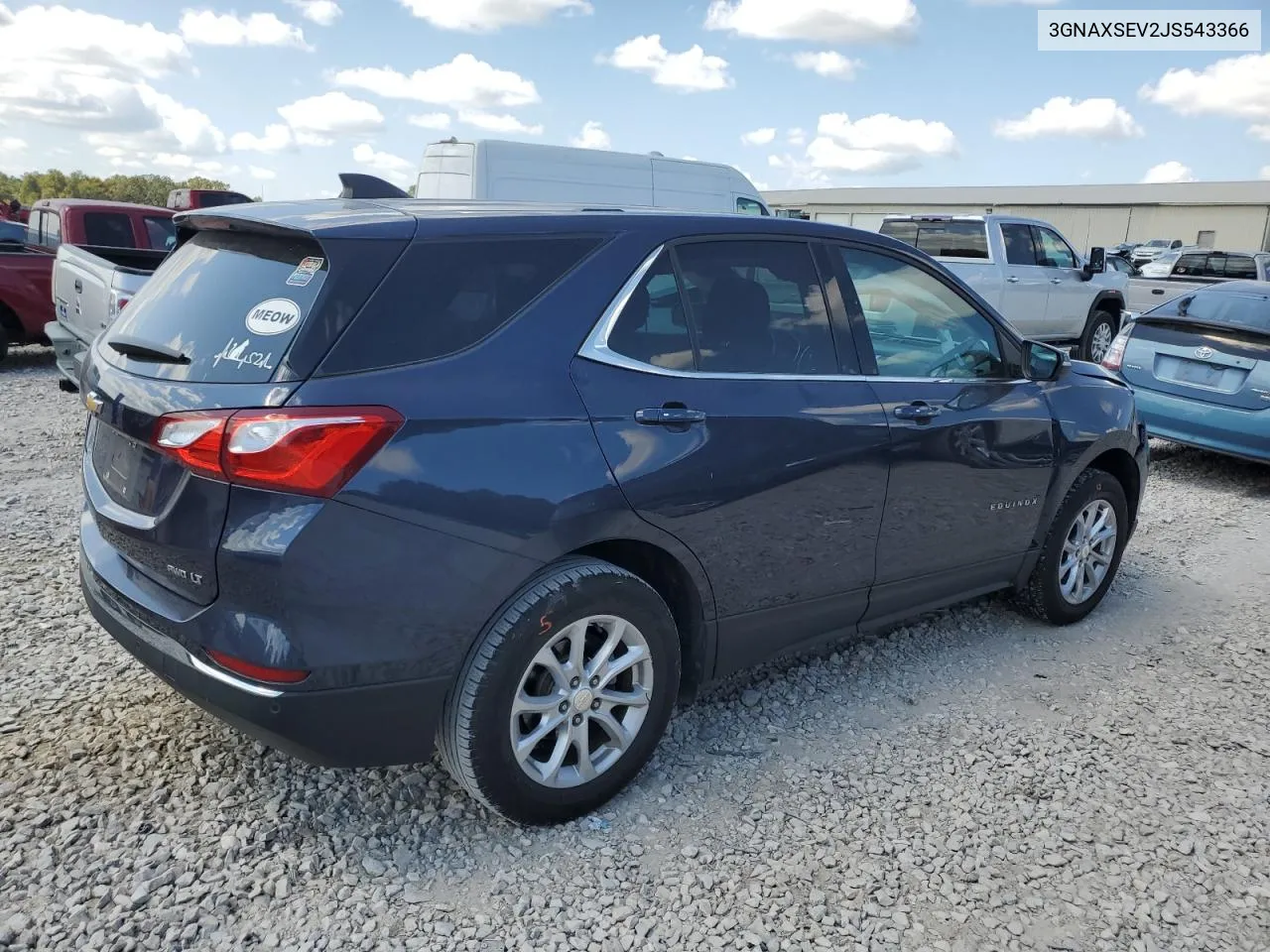 2018 Chevrolet Equinox Lt VIN: 3GNAXSEV2JS543366 Lot: 72993784