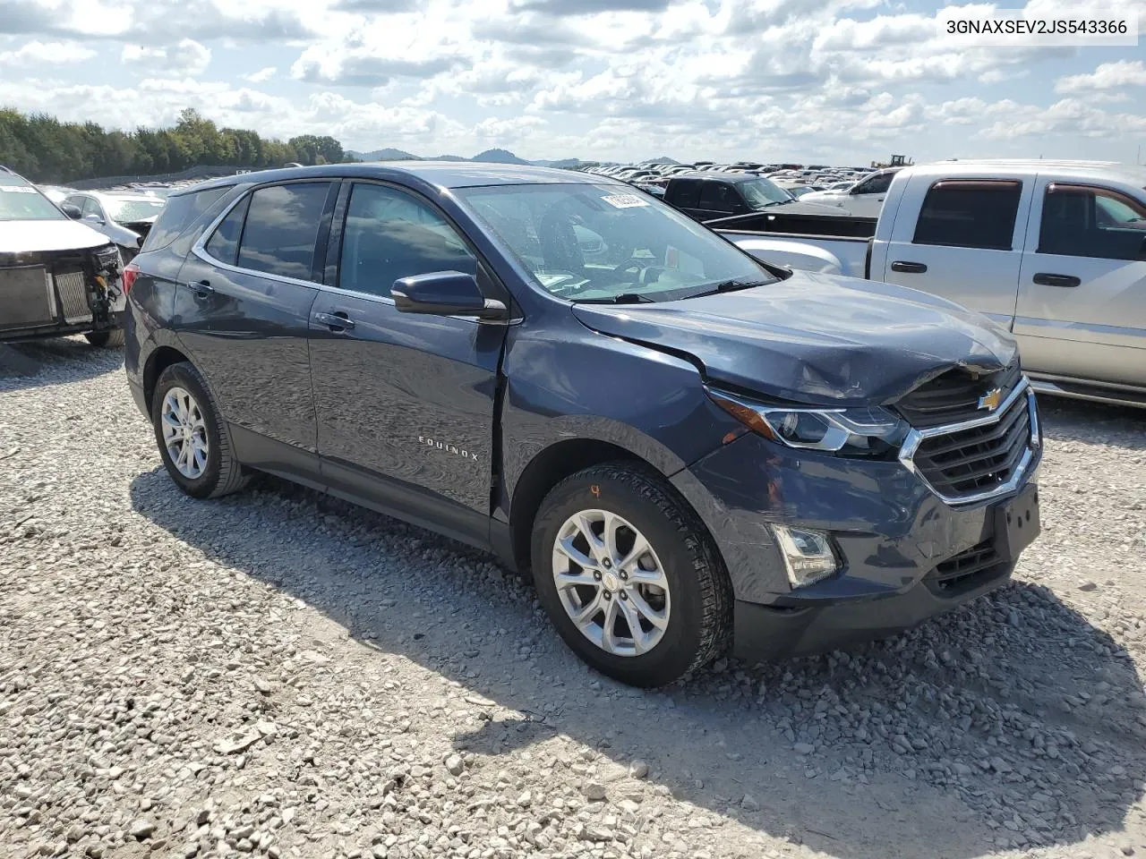 2018 Chevrolet Equinox Lt VIN: 3GNAXSEV2JS543366 Lot: 72993784