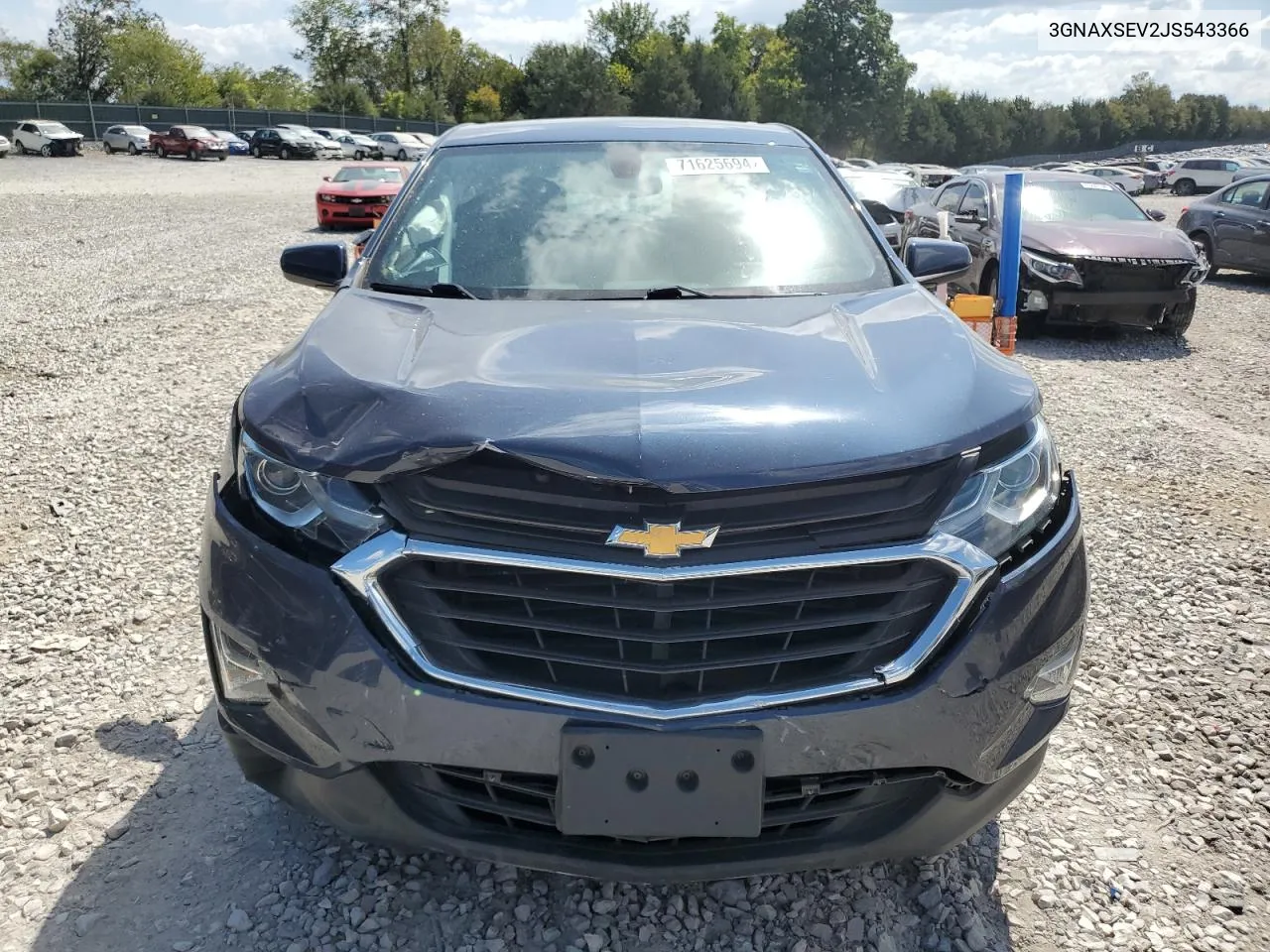 2018 Chevrolet Equinox Lt VIN: 3GNAXSEV2JS543366 Lot: 72993784