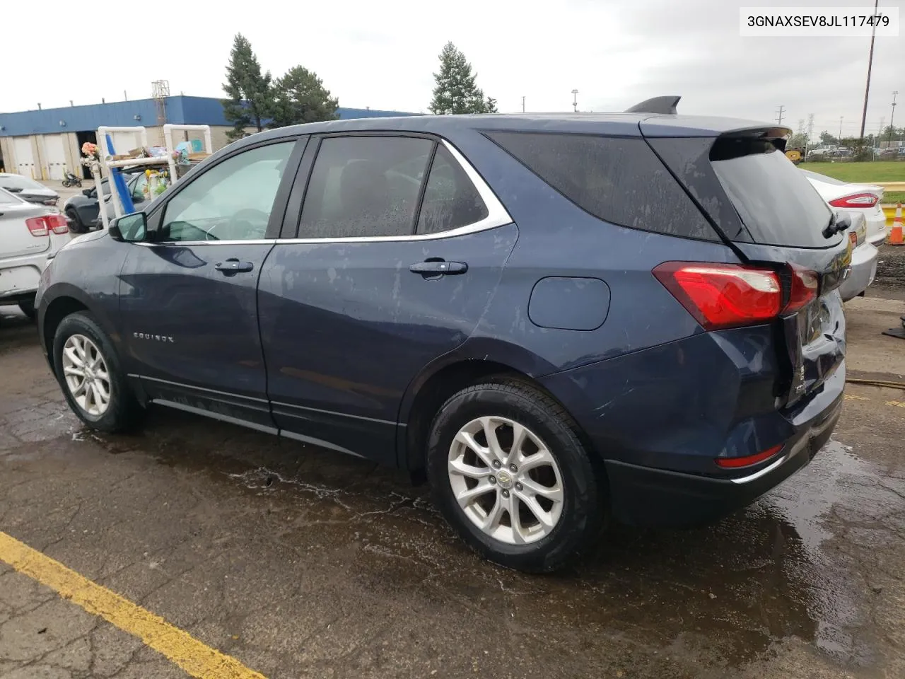 2018 Chevrolet Equinox Lt VIN: 3GNAXSEV8JL117479 Lot: 72993964