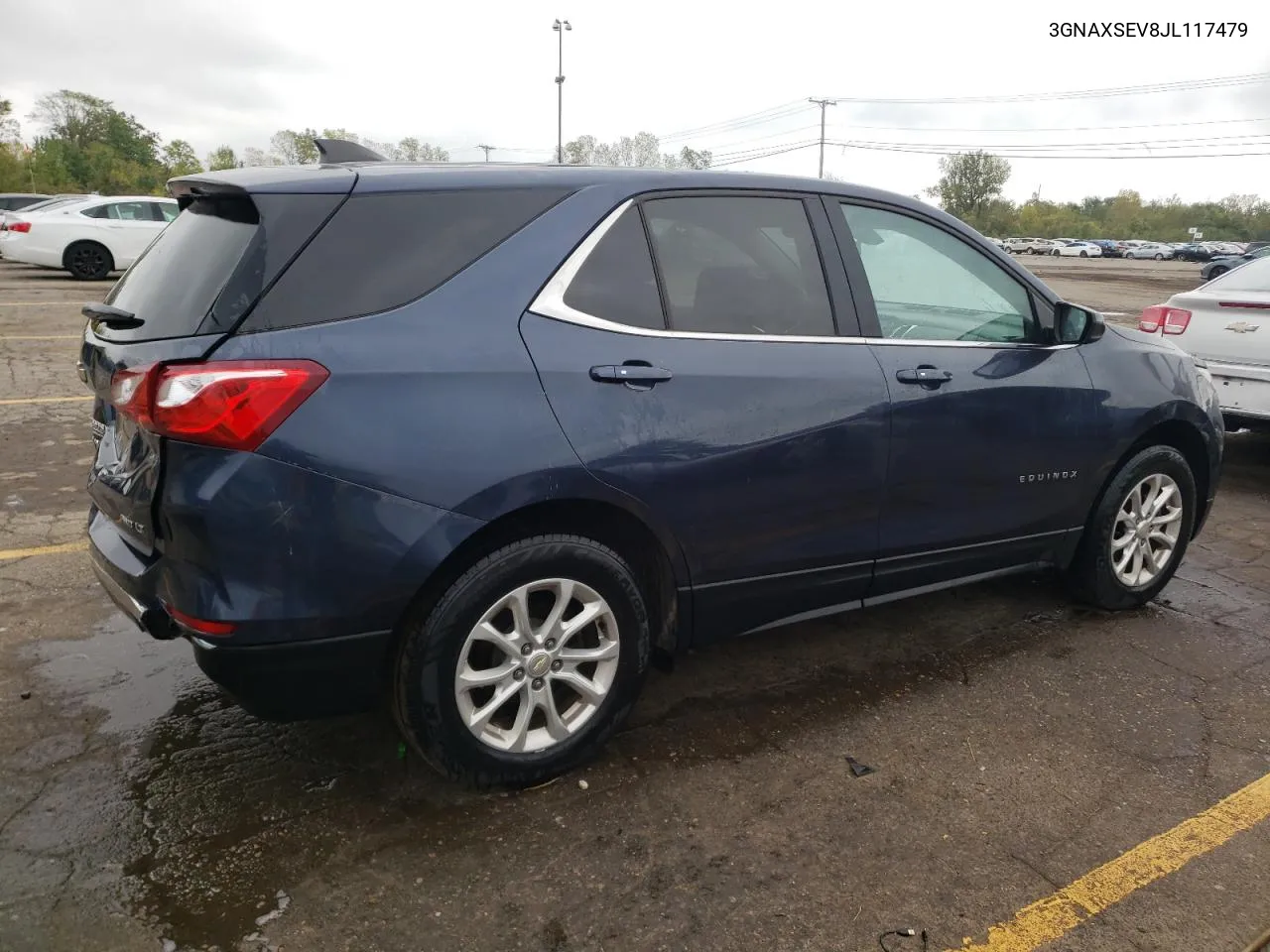 2018 Chevrolet Equinox Lt VIN: 3GNAXSEV8JL117479 Lot: 72993964