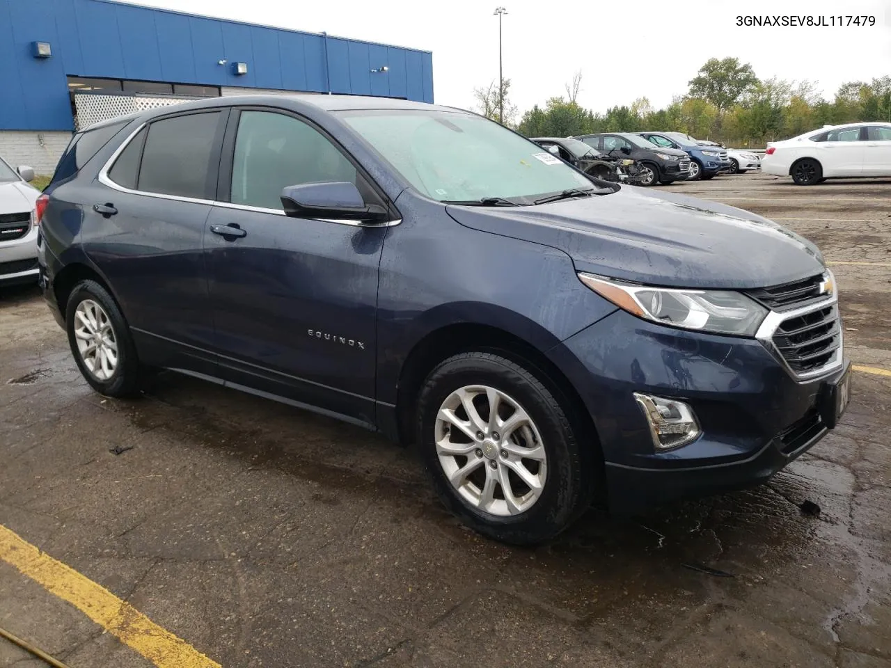 2018 Chevrolet Equinox Lt VIN: 3GNAXSEV8JL117479 Lot: 72993964