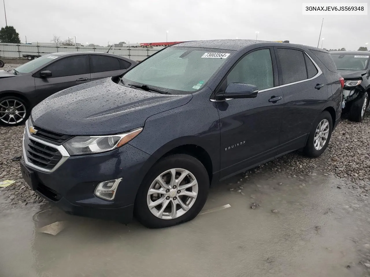 2018 Chevrolet Equinox Lt VIN: 3GNAXJEV6JS569348 Lot: 73003564