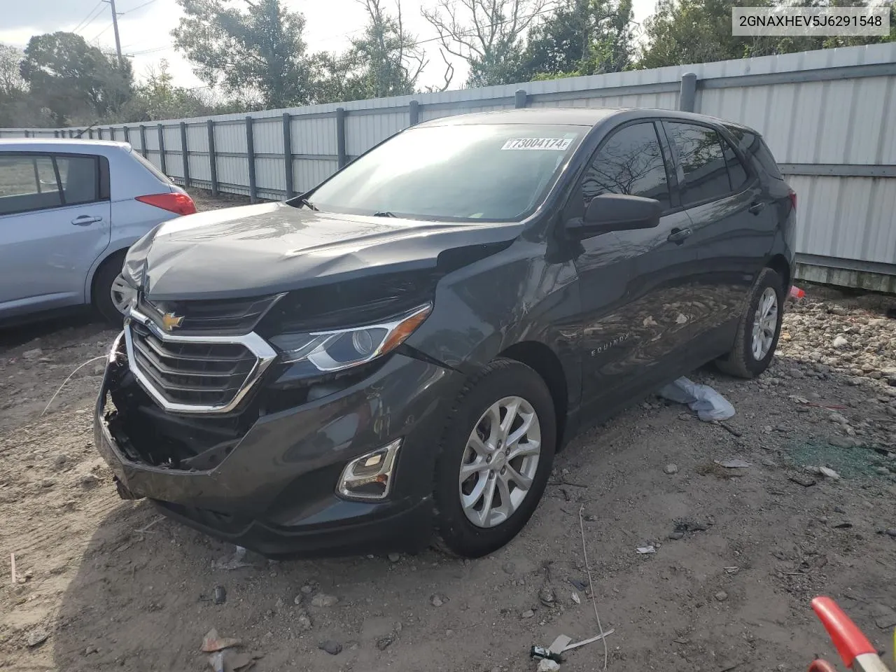 2018 Chevrolet Equinox Ls VIN: 2GNAXHEV5J6291548 Lot: 73004174