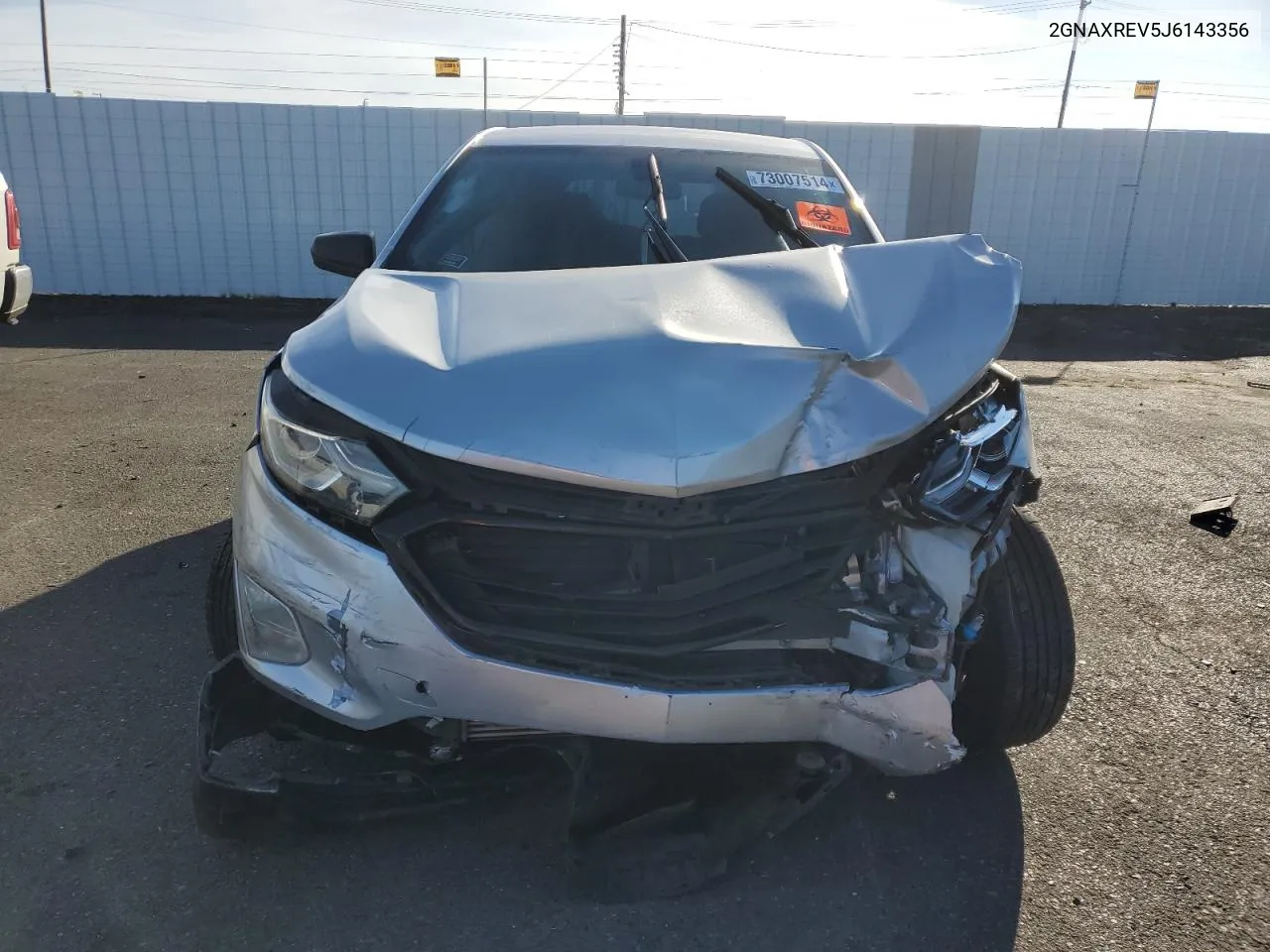 2018 Chevrolet Equinox Ls VIN: 2GNAXREV5J6143356 Lot: 73007514