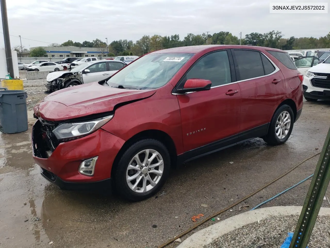 2018 Chevrolet Equinox Lt VIN: 3GNAXJEV2JS572022 Lot: 73036774