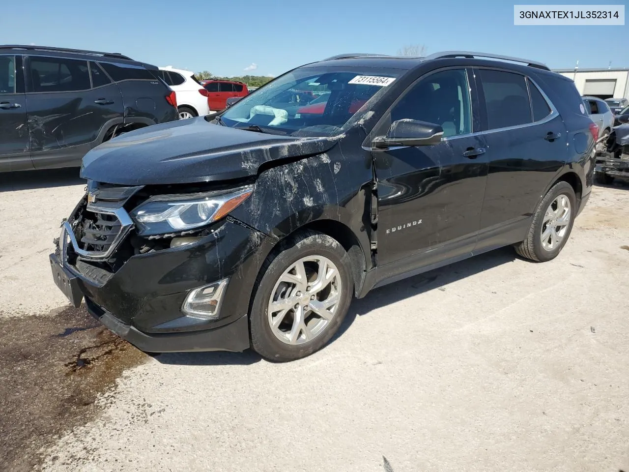 2018 Chevrolet Equinox Lt VIN: 3GNAXTEX1JL352314 Lot: 73115564