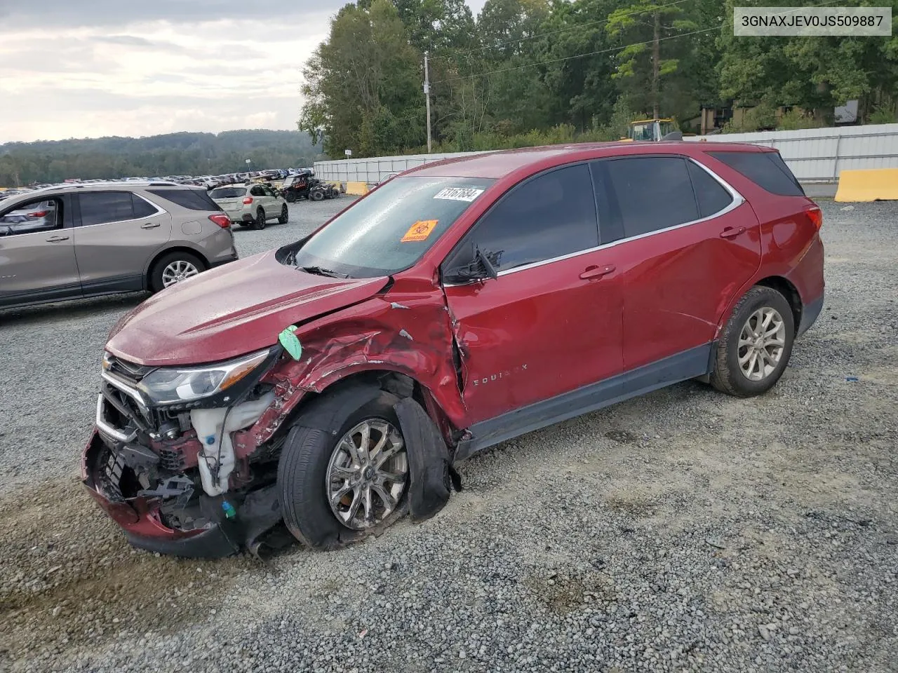 3GNAXJEV0JS509887 2018 Chevrolet Equinox Lt