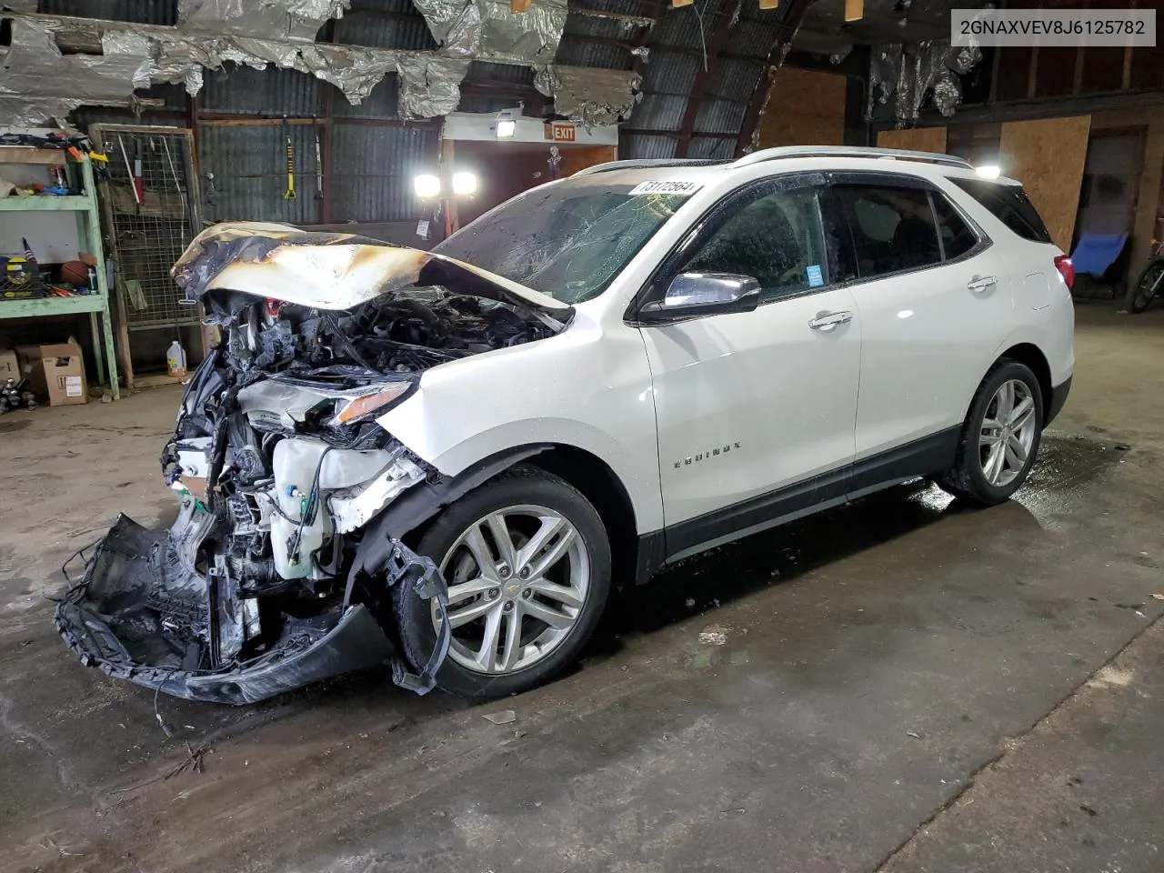 2GNAXVEV8J6125782 2018 Chevrolet Equinox Premier