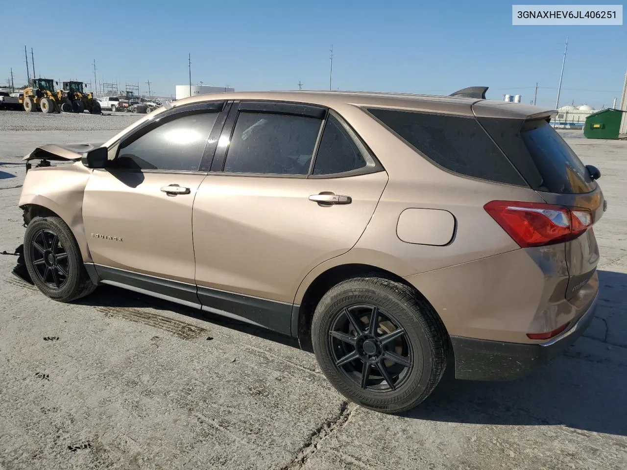 2018 Chevrolet Equinox Ls VIN: 3GNAXHEV6JL406251 Lot: 73237874