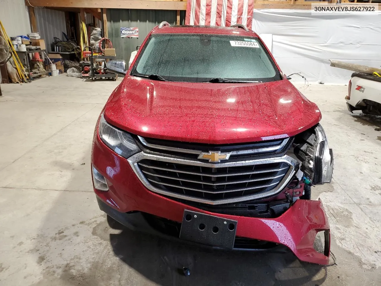 2018 Chevrolet Equinox Premier VIN: 3GNAXVEV8JS627922 Lot: 73255584