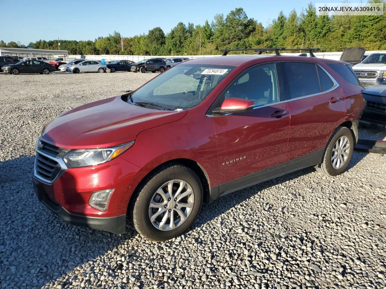 2018 Chevrolet Equinox Lt VIN: 2GNAXJEVXJ6309419 Lot: 73294874