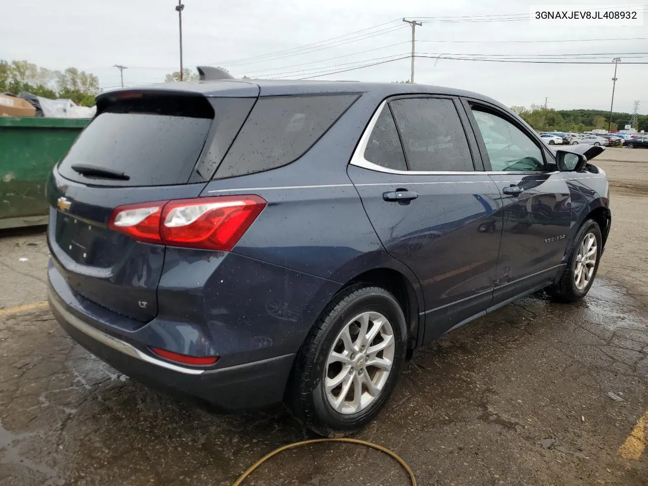 2018 Chevrolet Equinox Lt VIN: 3GNAXJEV8JL408932 Lot: 73298034