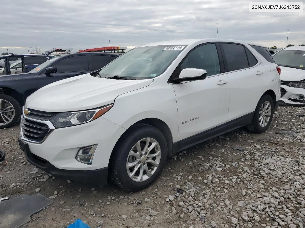 2018 Chevrolet Equinox Lt VIN: 2GNAXJEV7J6243752 Lot: 73314714