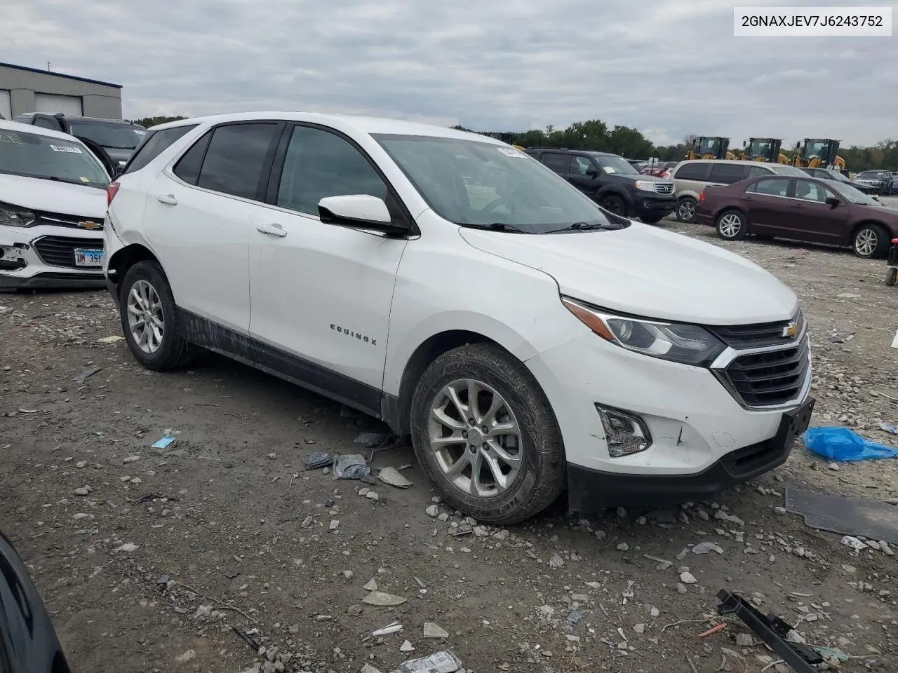 2018 Chevrolet Equinox Lt VIN: 2GNAXJEV7J6243752 Lot: 73314714