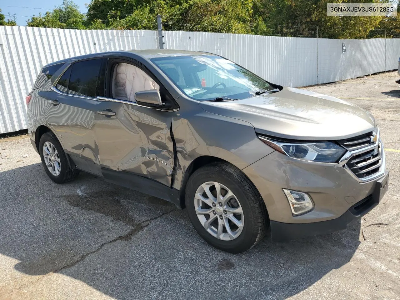 2018 Chevrolet Equinox Lt VIN: 3GNAXJEV3JS612835 Lot: 73323354