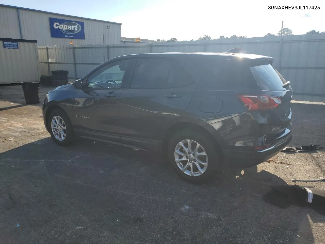 2018 Chevrolet Equinox Ls VIN: 3GNAXHEV3JL117425 Lot: 73324654