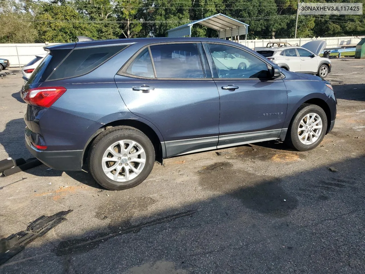 2018 Chevrolet Equinox Ls VIN: 3GNAXHEV3JL117425 Lot: 73324654