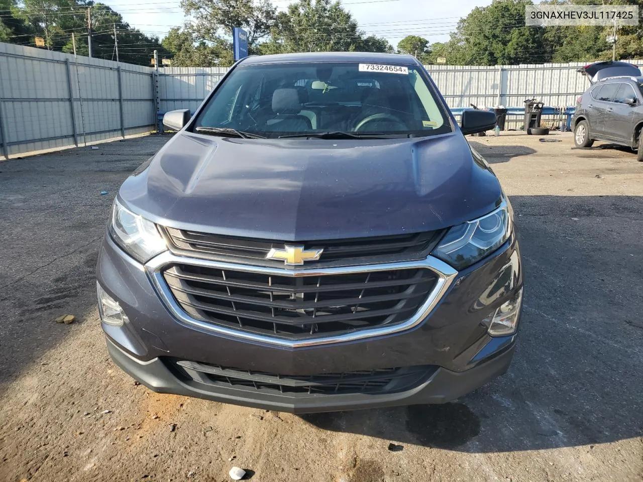 2018 Chevrolet Equinox Ls VIN: 3GNAXHEV3JL117425 Lot: 73324654