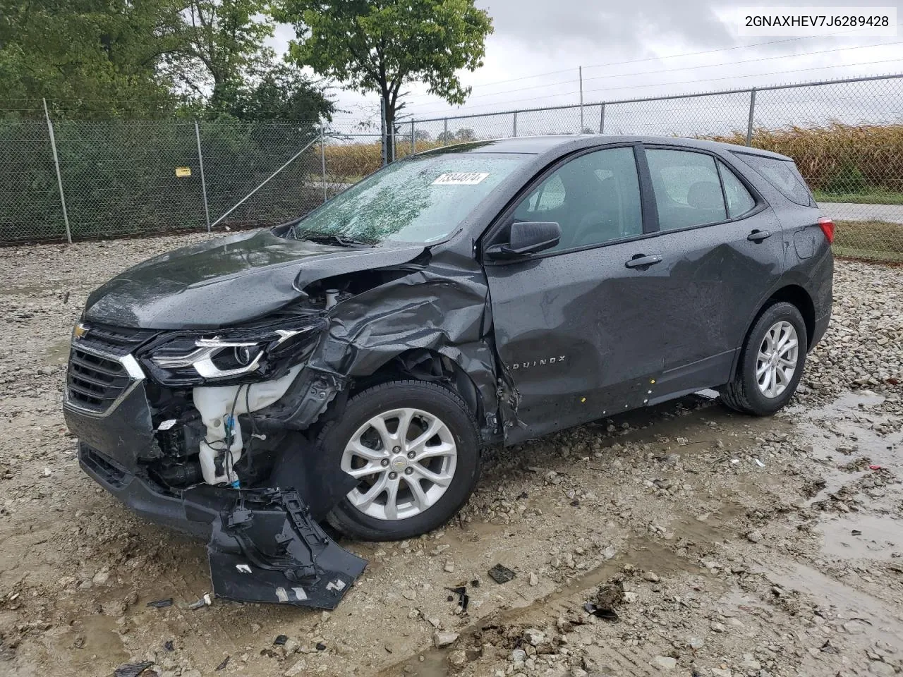 2018 Chevrolet Equinox Ls VIN: 2GNAXHEV7J6289428 Lot: 73344874