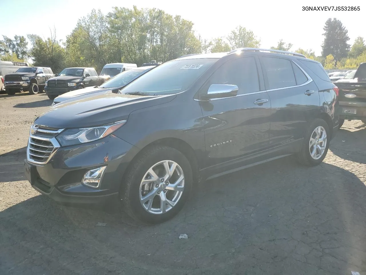 2018 Chevrolet Equinox Premier VIN: 3GNAXVEV7JS532865 Lot: 73361324