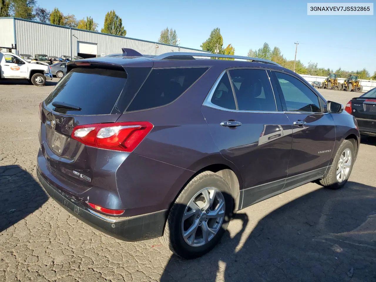 2018 Chevrolet Equinox Premier VIN: 3GNAXVEV7JS532865 Lot: 73361324