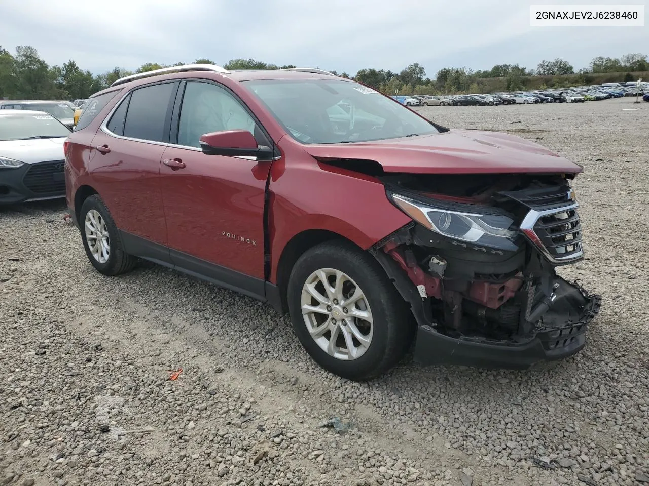 2GNAXJEV2J6238460 2018 Chevrolet Equinox Lt