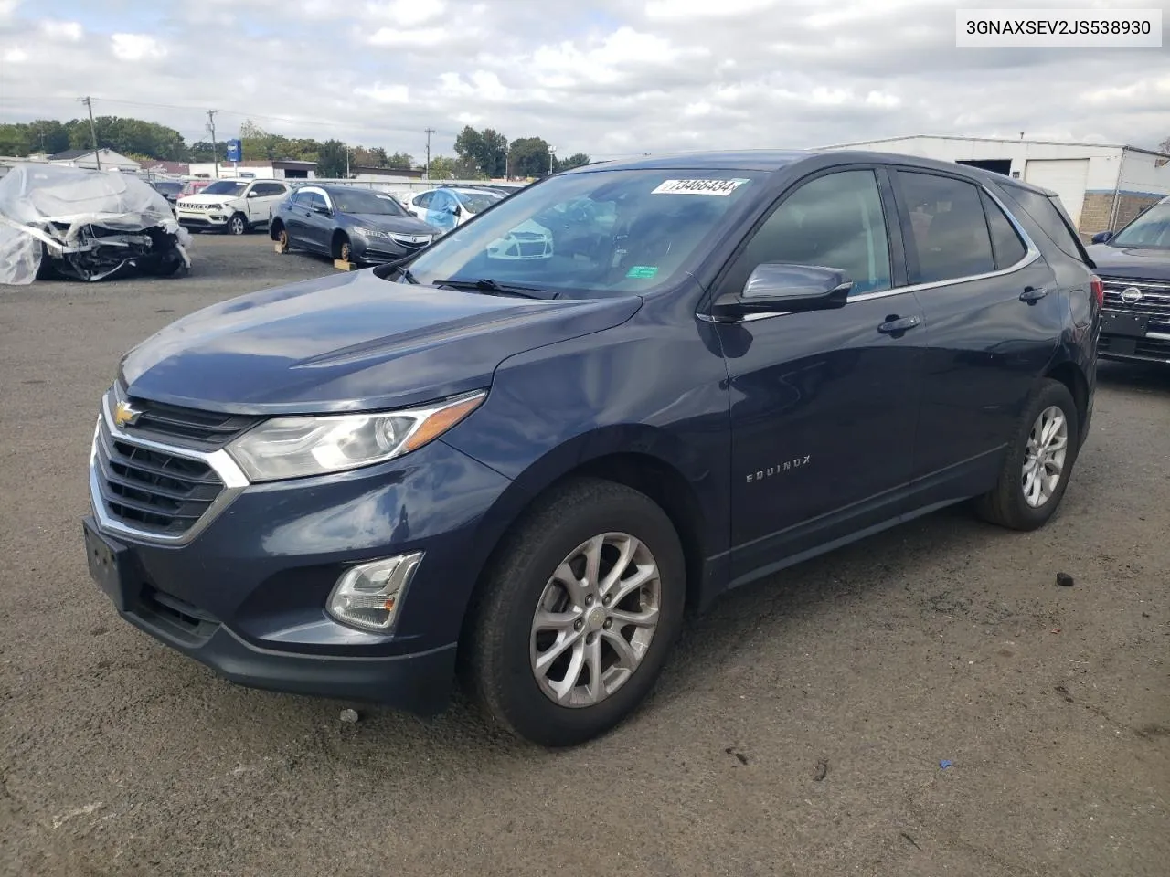 2018 Chevrolet Equinox Lt VIN: 3GNAXSEV2JS538930 Lot: 73466434