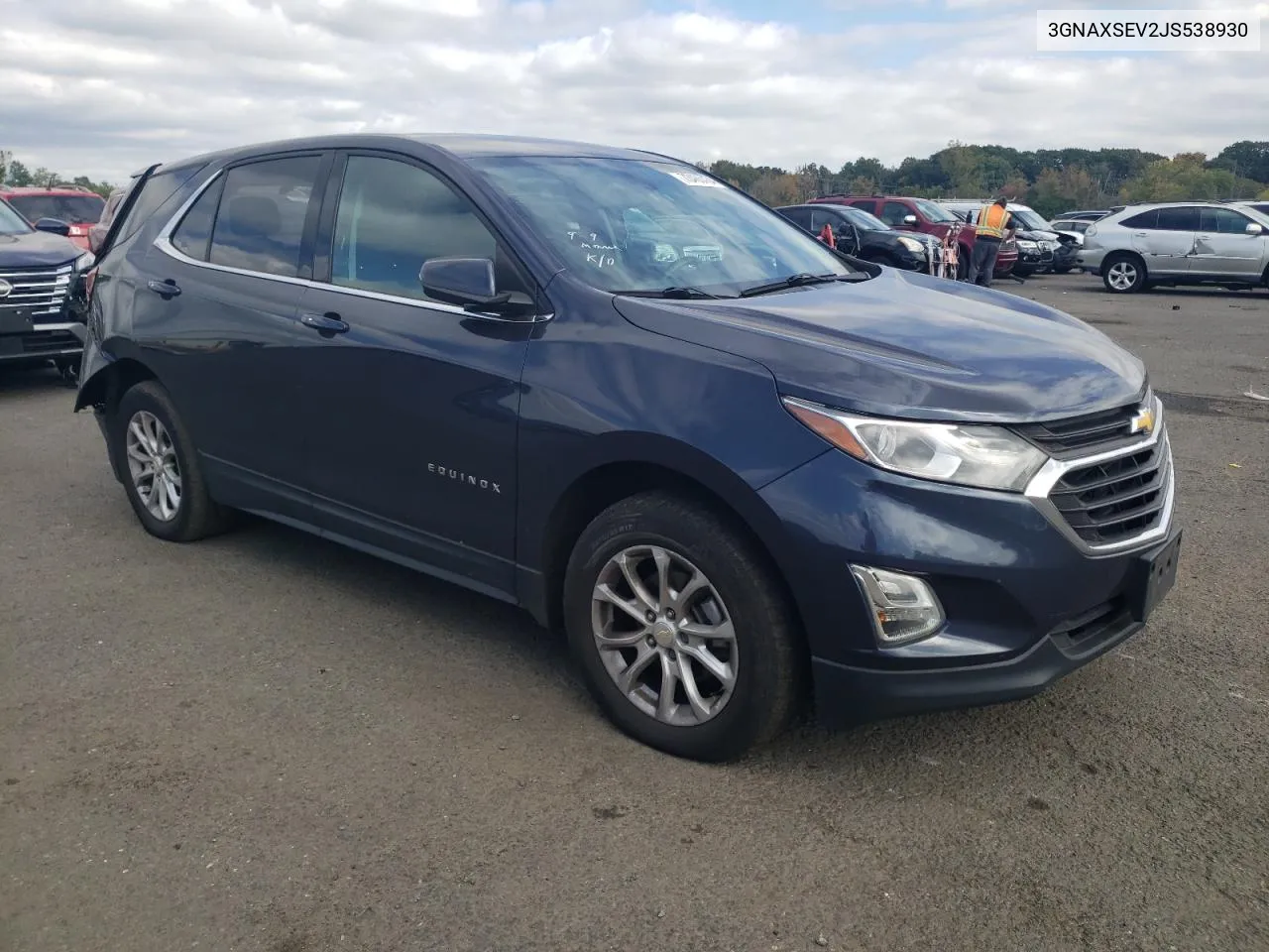 2018 Chevrolet Equinox Lt VIN: 3GNAXSEV2JS538930 Lot: 73466434