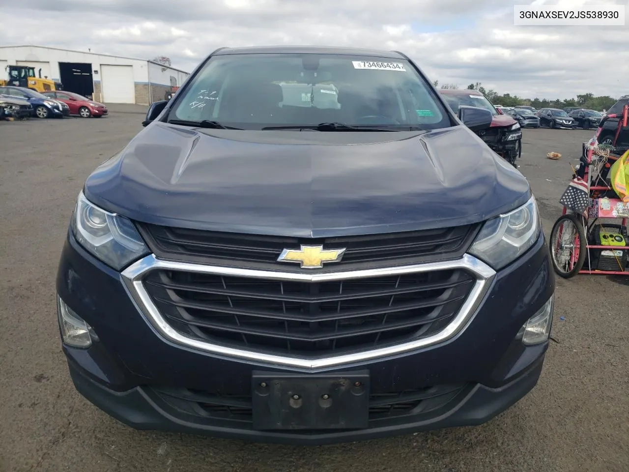 2018 Chevrolet Equinox Lt VIN: 3GNAXSEV2JS538930 Lot: 73466434