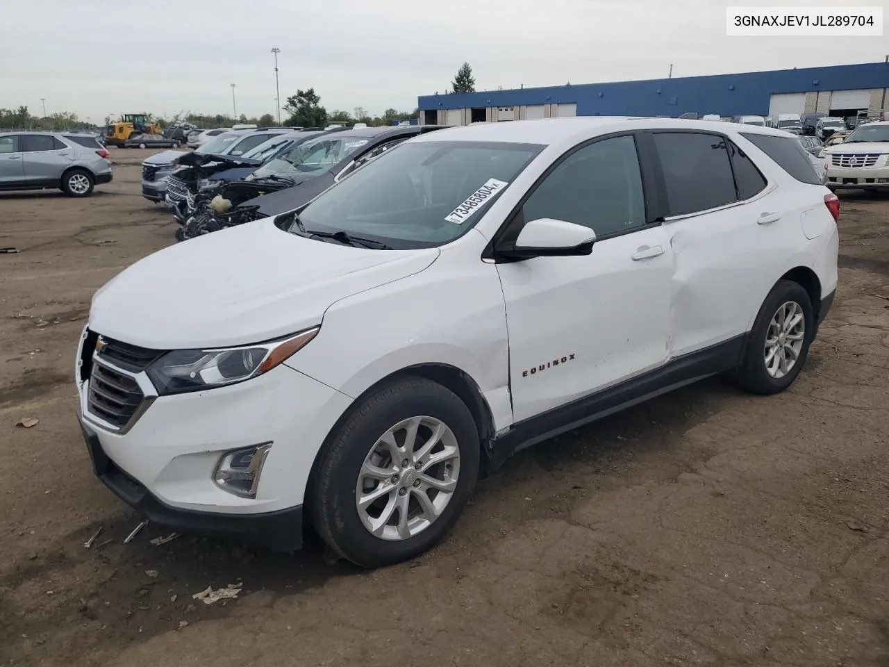 2018 Chevrolet Equinox Lt VIN: 3GNAXJEV1JL289704 Lot: 73485804