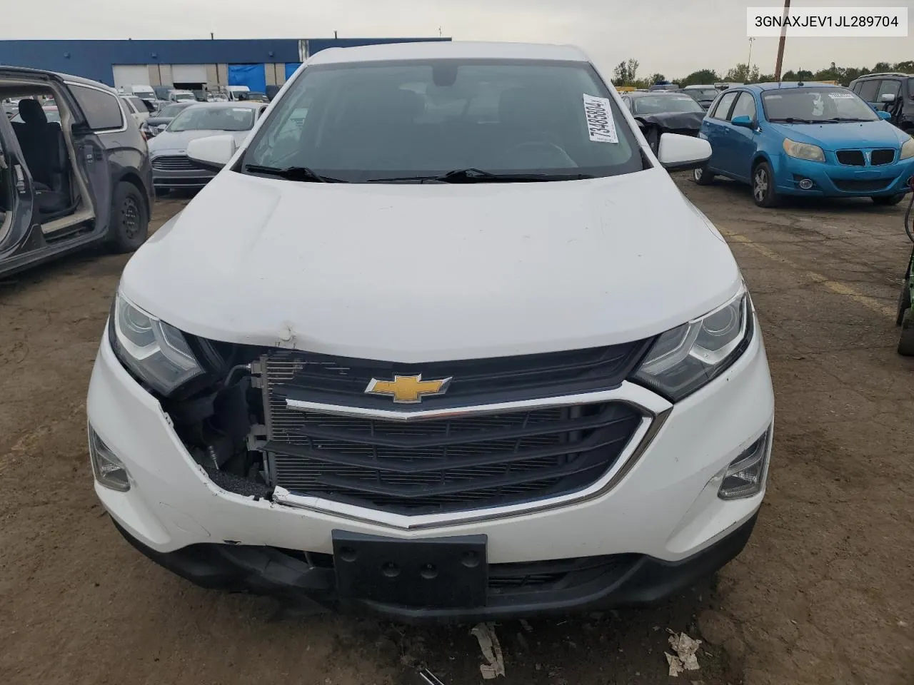 2018 Chevrolet Equinox Lt VIN: 3GNAXJEV1JL289704 Lot: 73485804