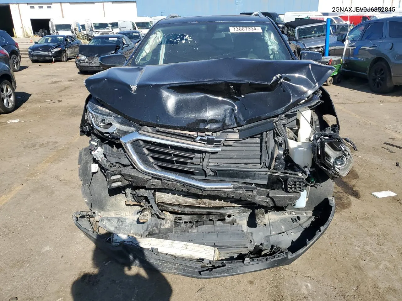 2018 Chevrolet Equinox Lt VIN: 2GNAXJEV0J6352845 Lot: 73667994