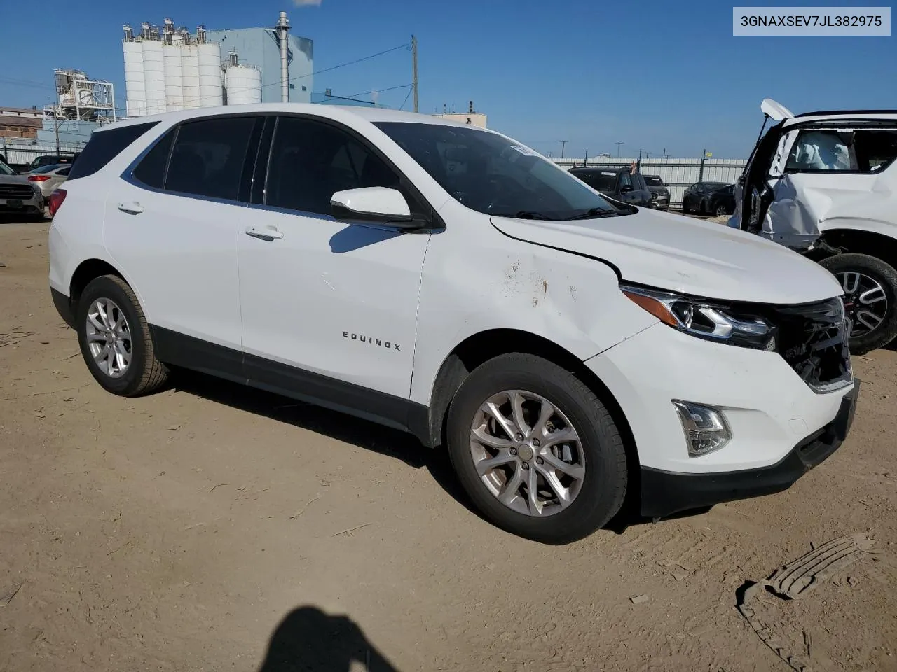 2018 Chevrolet Equinox Lt VIN: 3GNAXSEV7JL382975 Lot: 73676124