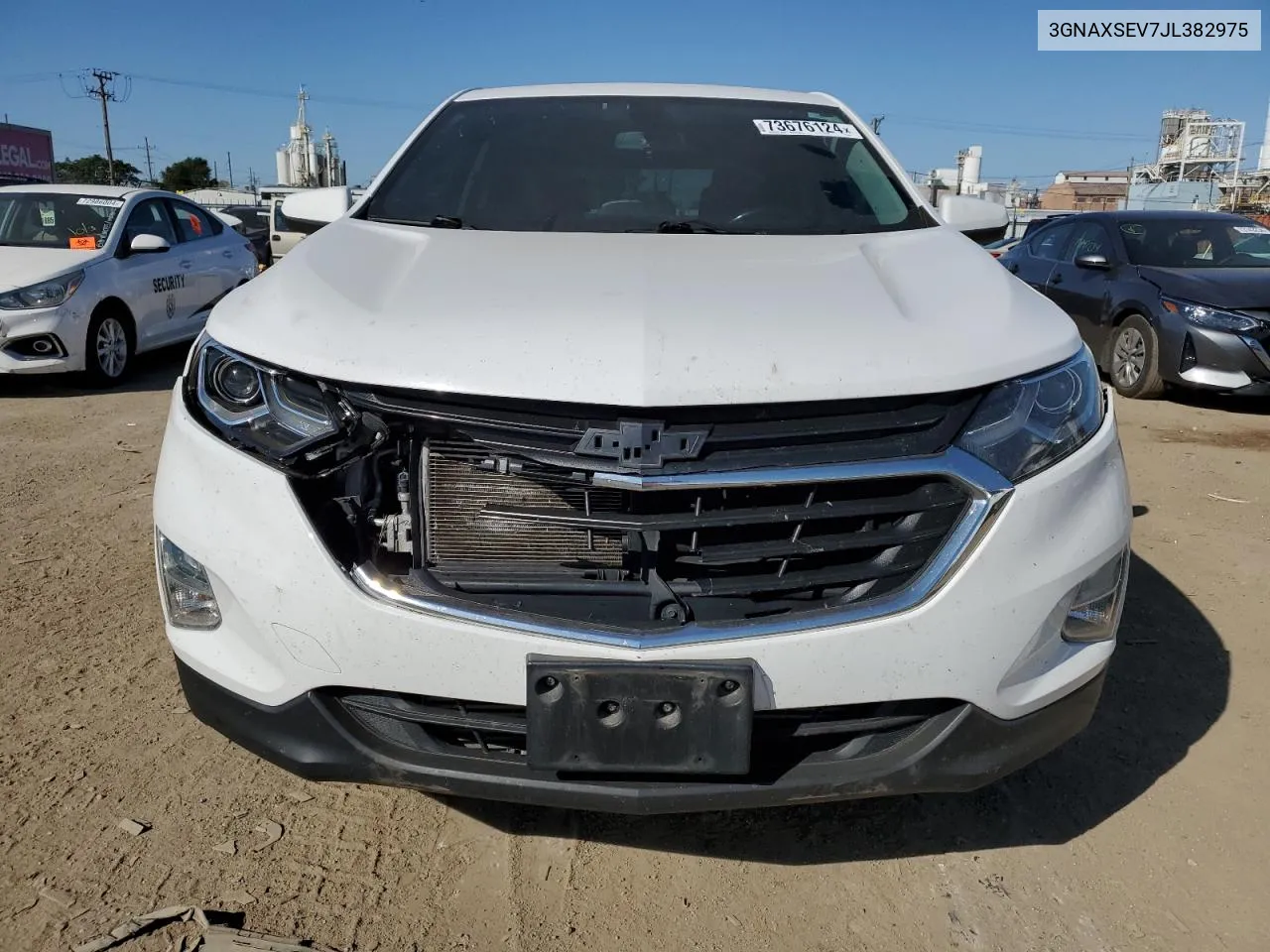 2018 Chevrolet Equinox Lt VIN: 3GNAXSEV7JL382975 Lot: 73676124