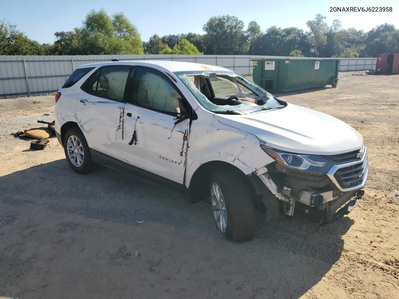 2018 Chevrolet Equinox Ls VIN: 2GNAXREV6J6223958 Lot: 73736234