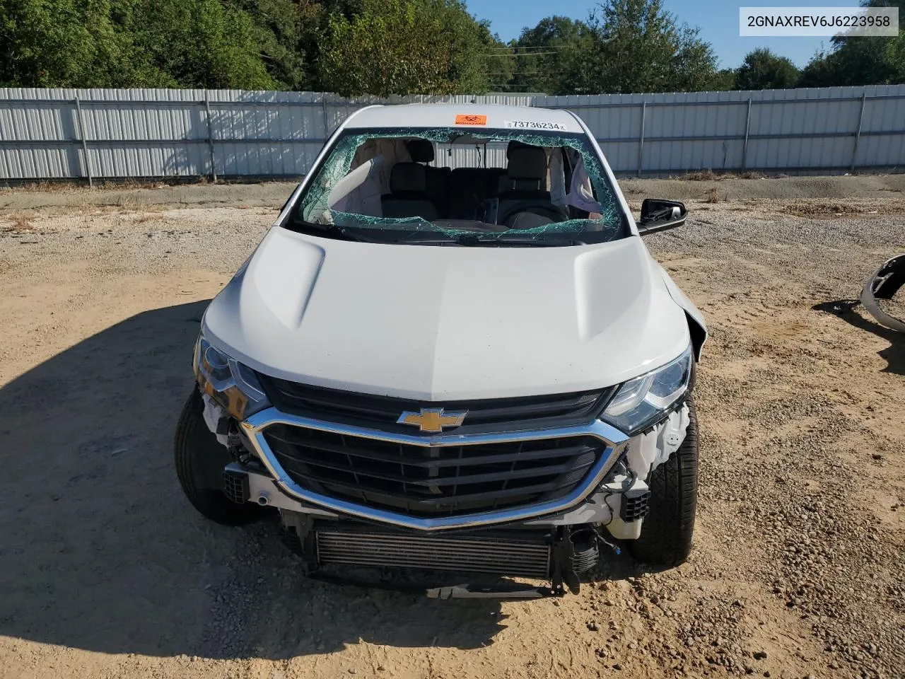 2018 Chevrolet Equinox Ls VIN: 2GNAXREV6J6223958 Lot: 73736234