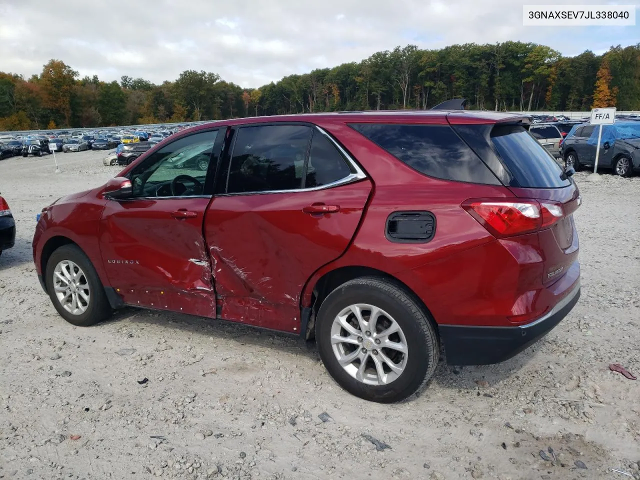 2018 Chevrolet Equinox Lt VIN: 3GNAXSEV7JL338040 Lot: 73748364