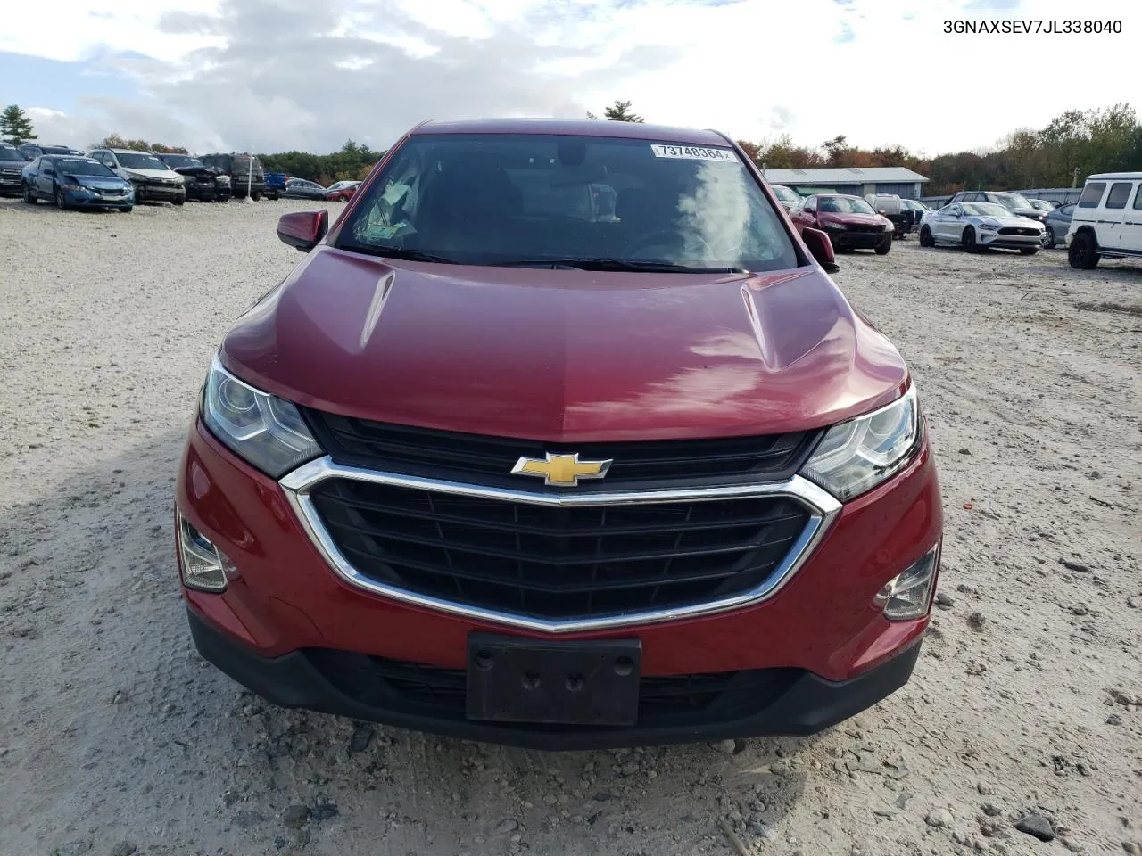 2018 Chevrolet Equinox Lt VIN: 3GNAXSEV7JL338040 Lot: 73748364