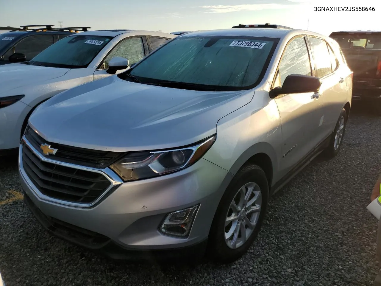 2018 Chevrolet Equinox Ls VIN: 3GNAXHEV2JS558646 Lot: 73798344