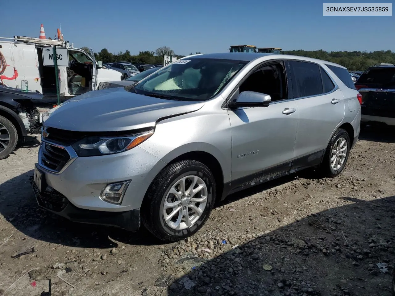 2018 Chevrolet Equinox Lt VIN: 3GNAXSEV7JS535859 Lot: 73824674